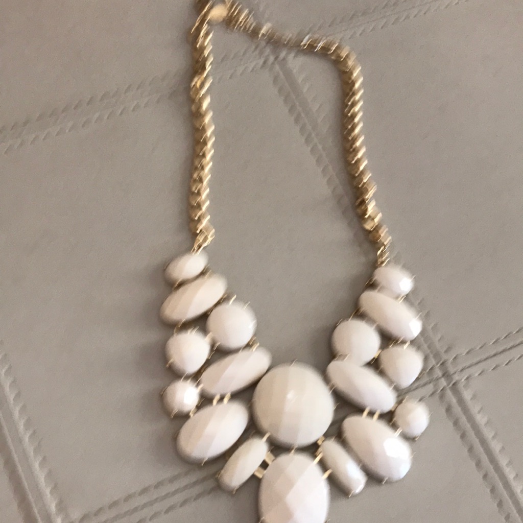 Off White Statement Necklace